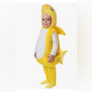 Spirit costumes baby shark.  Yellow. I also have blue shark for family costume
